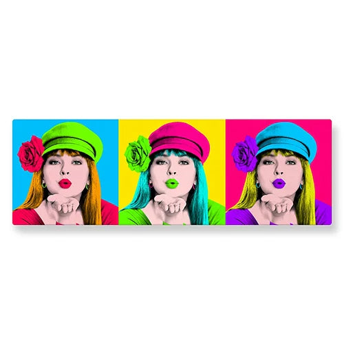 Pop Art personnalisé style Andy Warhol (3 cases) - Studio Pop Art