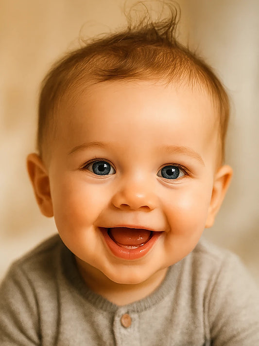 Portrait bébé en Mosaïque de Photos - Studio Pop Art