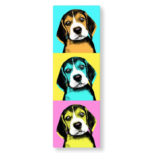 Tableau Pop Art Animaux panoramique (pastel) - Studio Pop Art