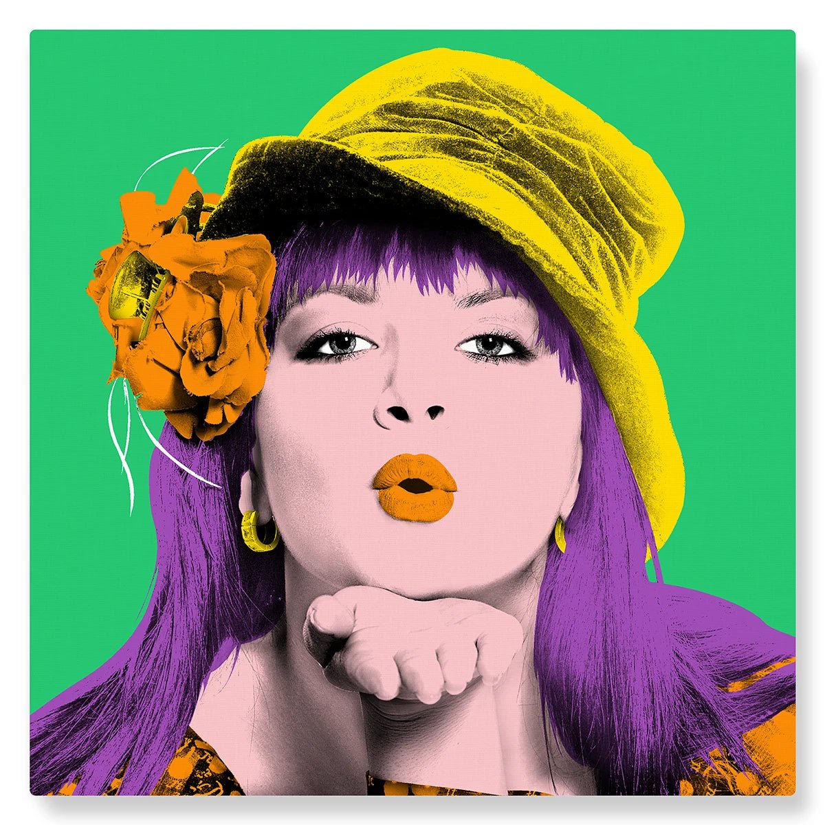 Warhol (rétro vert) - Studio Pop Art