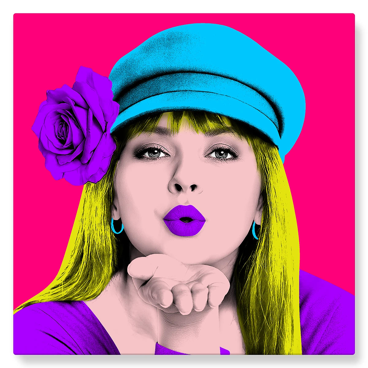 Warhol (flashy rose) - Studio Pop Art