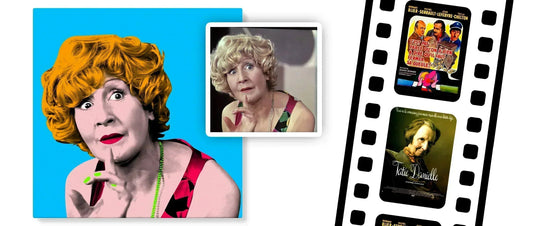 Un hommage vibrant à Tsilla Chelton : Portrait Pop Art inspiré d'Andy Warhol - Studio Pop Art