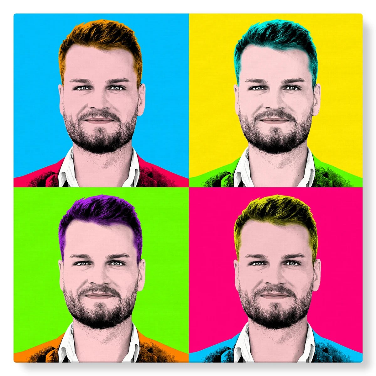 Portrait Pop Art - Homme - Studio Pop Art
