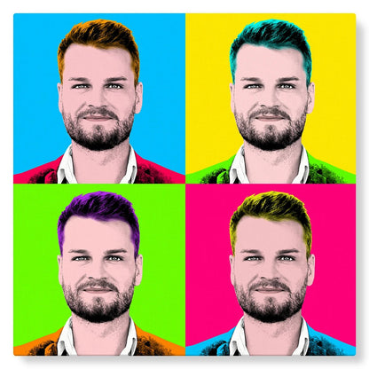Portrait Pop Art - Homme - Studio Pop Art