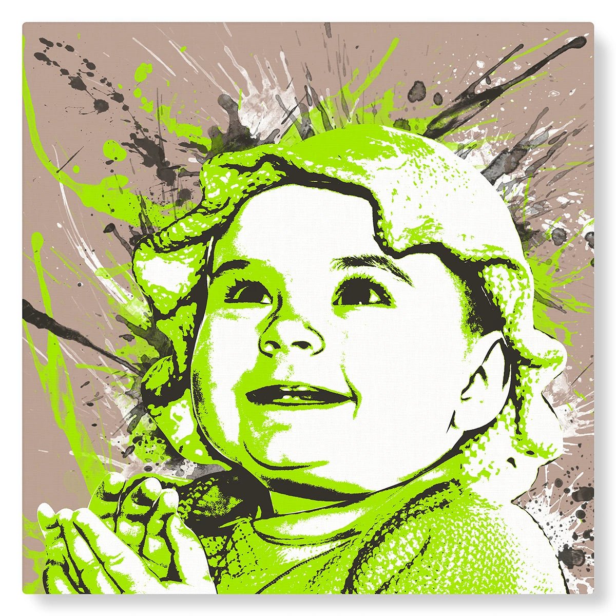 Bébé en Pop Art : Coloris naturels - Studio Pop Art