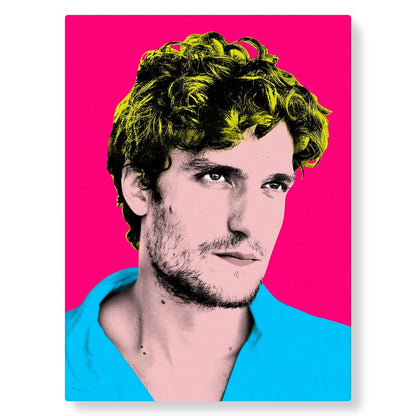 Exemple portrait Pop Art de Louis Garrel - Studio Pop Art