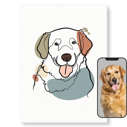 Portrait illustré de votre animal : Picasso - Studio Pop Art
